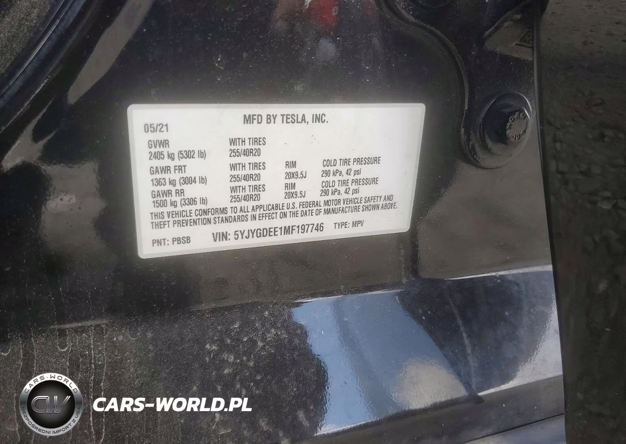2021 Tesla Model Y VIN:5YJYGDEE1MF197746 - 12