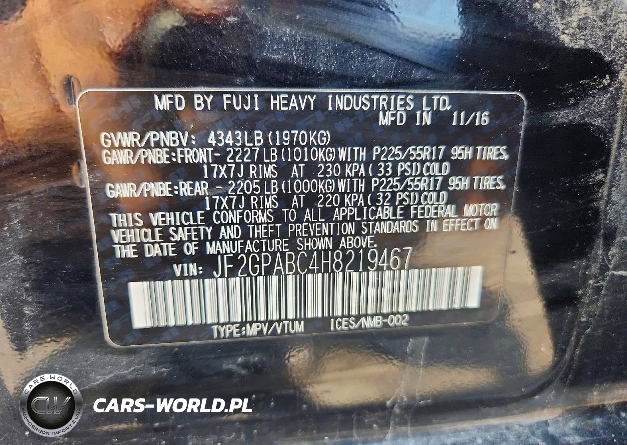 2017 Subaru Crosstrek Premium VIN:JF2GPABC4H8219467 - 12