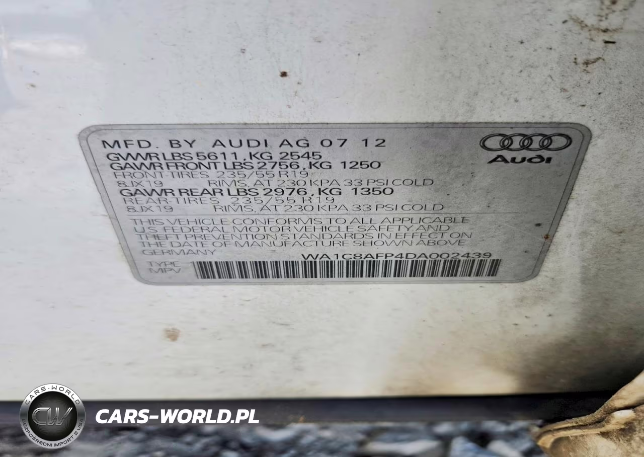 2013 Audi Q5 Premium Hybrid VIN:WA1C8AFP4DA002439 - 13