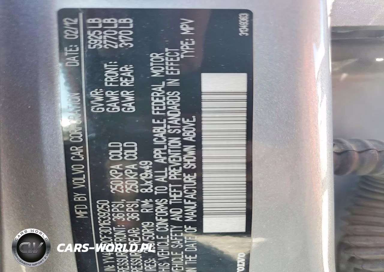 2013 Volvo Xc90 R Design VIN:YV4952CF3D1639250 - 14