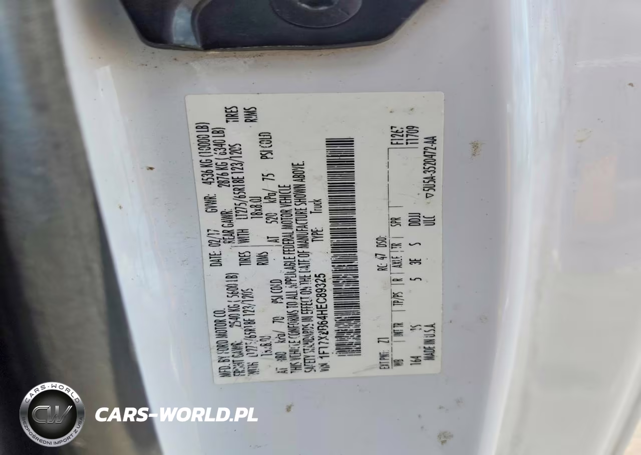 2017 Ford F250 Super Duty VIN:1FT7X2B64HEC89325 - 12
