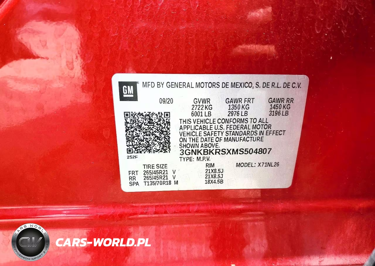 2021 Chevrolet Blazer Rs VIN:3GNKBKRSXMS504807 - 12