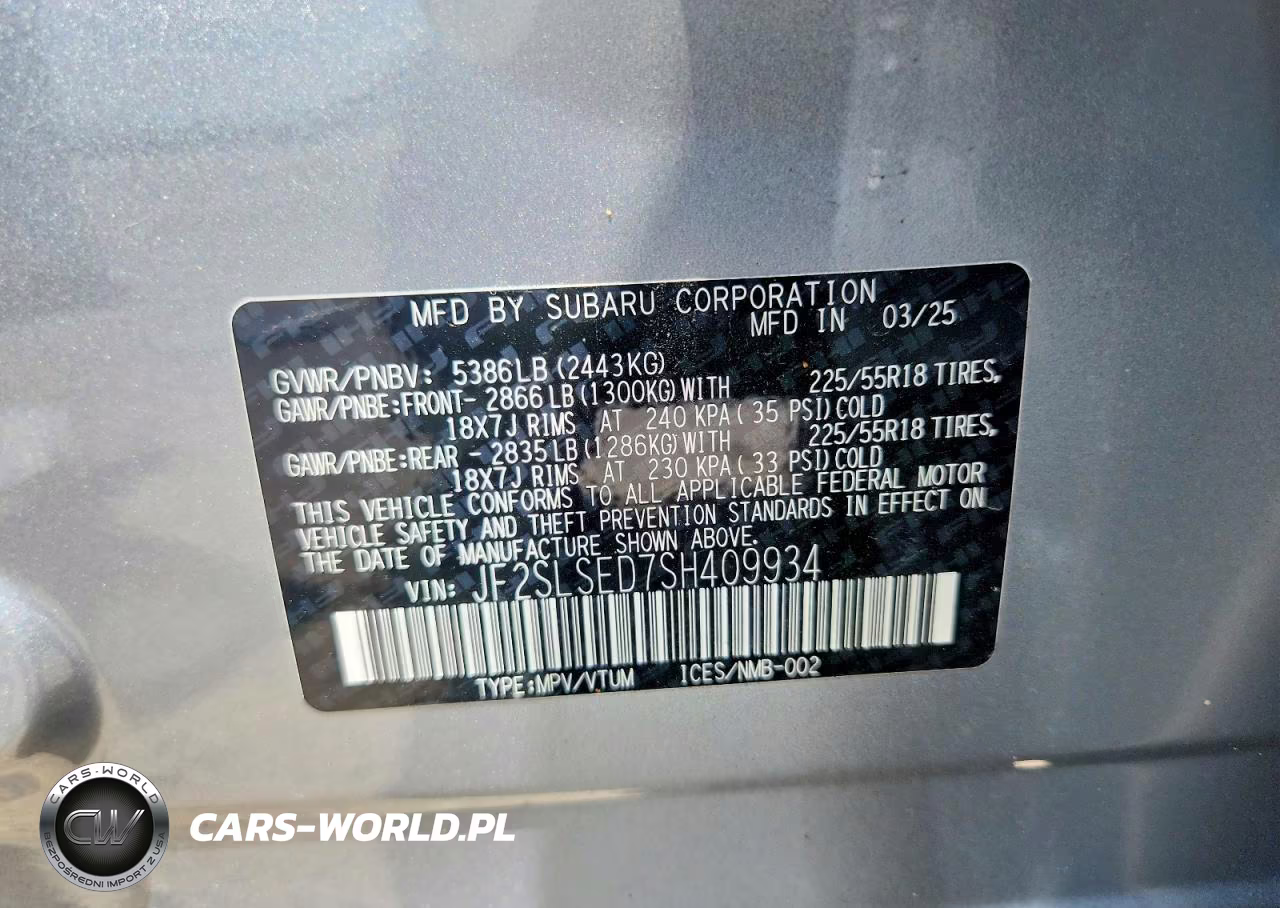 2025 Subaru Forester Premium VIN:JF2SLSED7SH409934 - 13