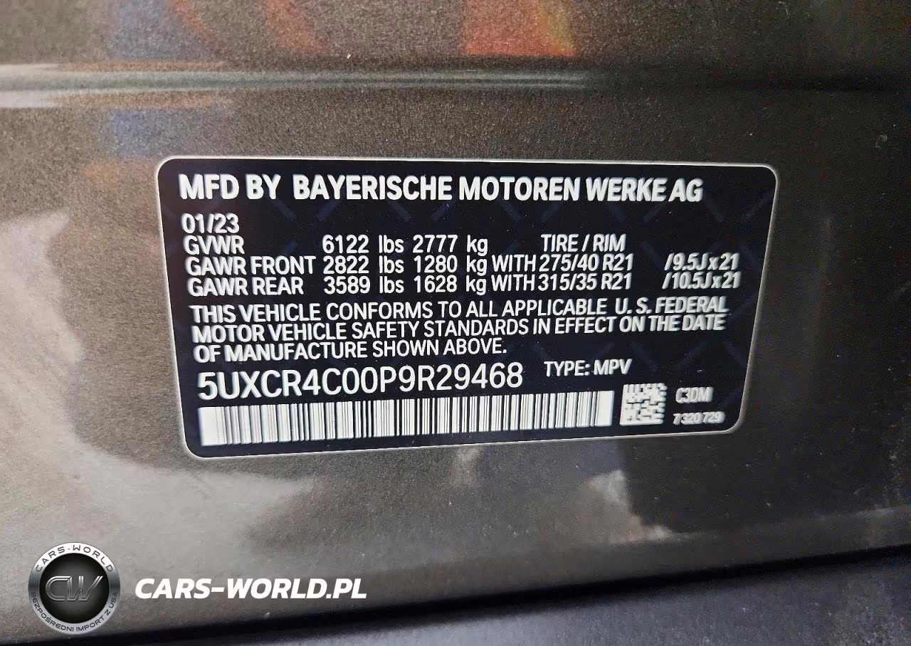 2023 BMW X5 Sdrive 40I VIN:5UXCR4C00P9R29468 - 13