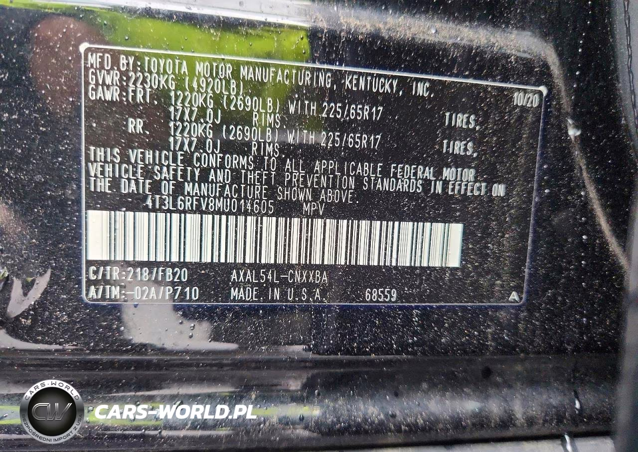 2021 Toyota Rav4 Le VIN:4T3L6RFV8MU014605 - 13