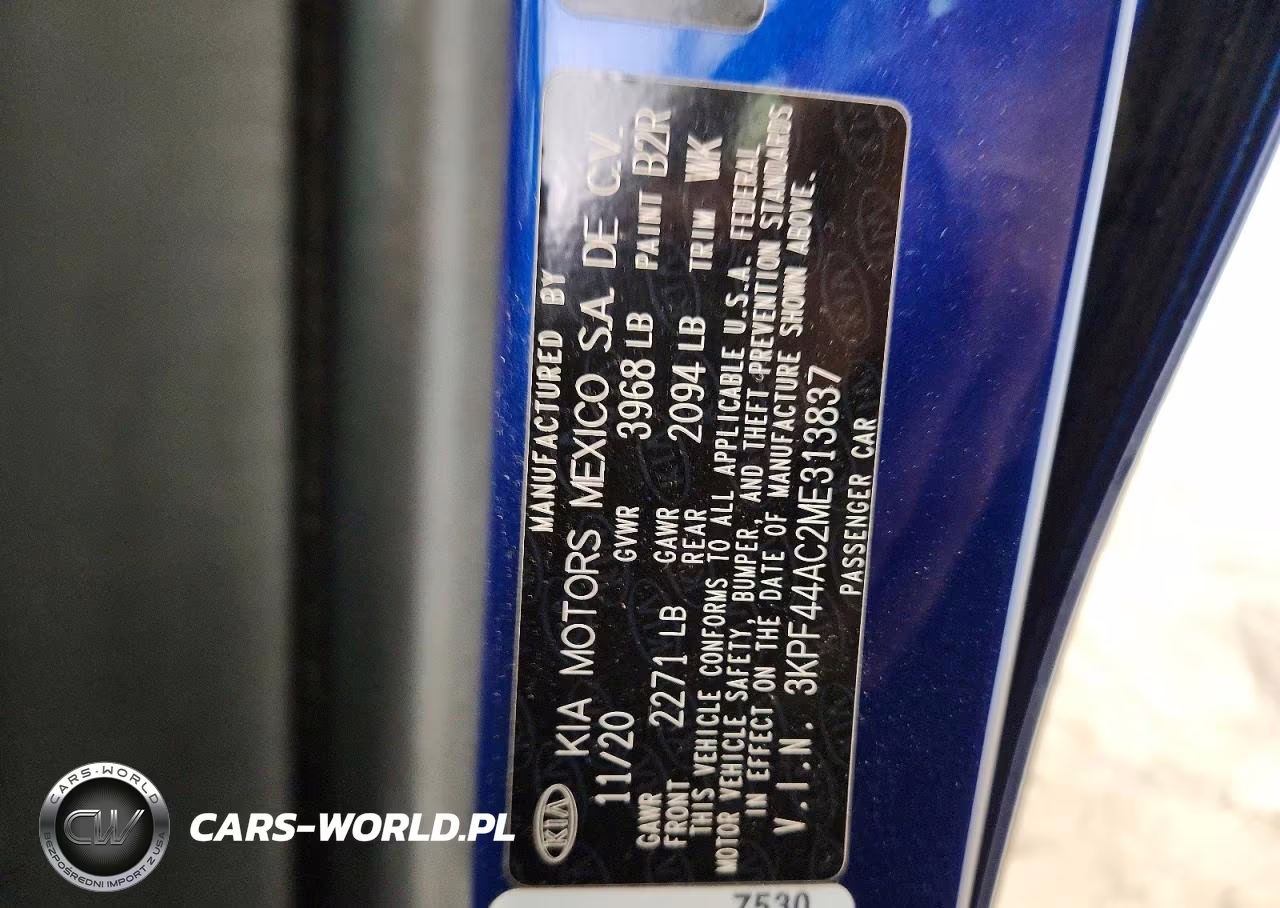 2021 Kia Forte Gt VIN:3KPF44AC2ME313837 - 12