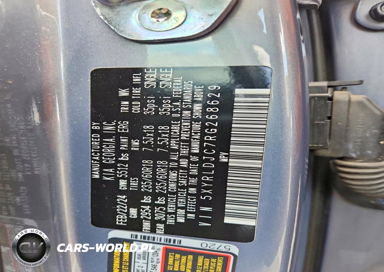 2024 Kia Sorento S VIN:5XYRLDJC7RG268629 - 13