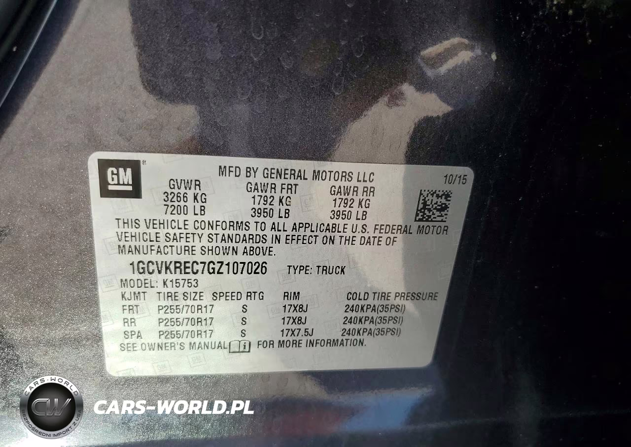2016 Chevrolet Silverado K1500 Lt VIN:1GCVKREC7GZ107026 - 12
