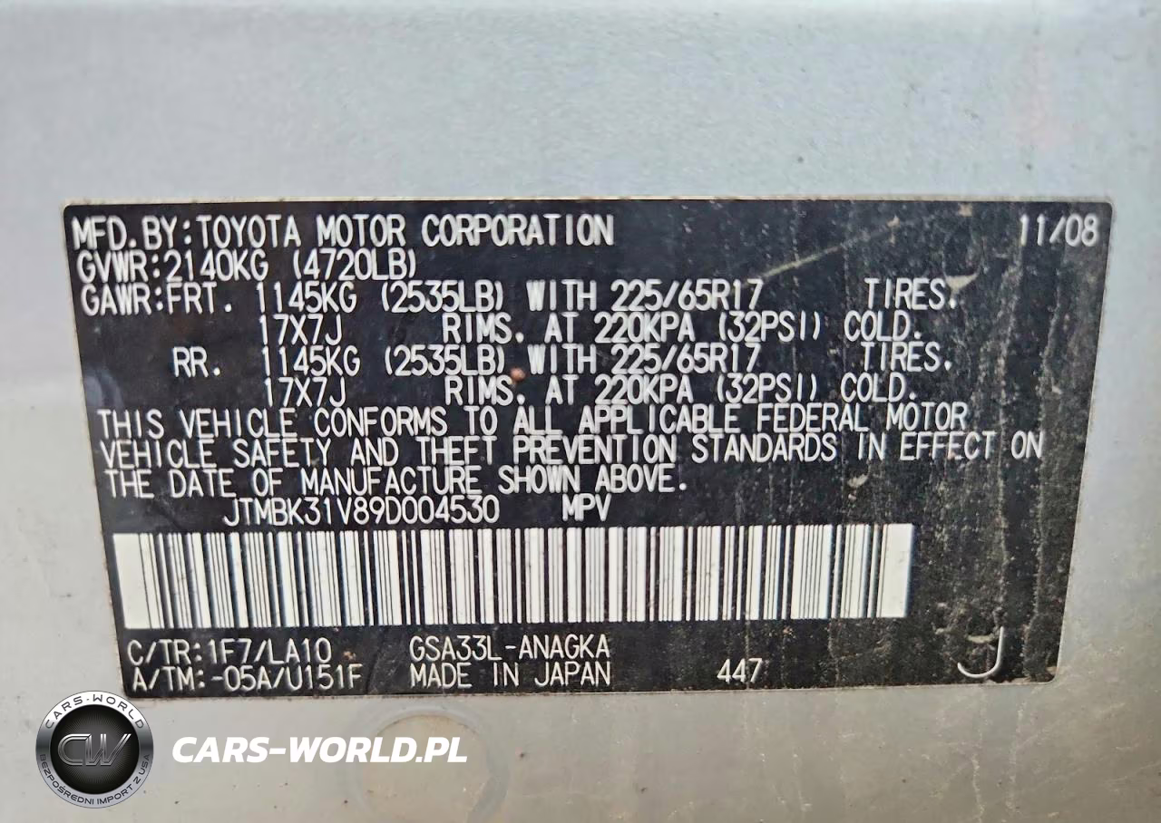 2009 Toyota Rav4 Limited VIN:JTMBK31V89D004530 - 14