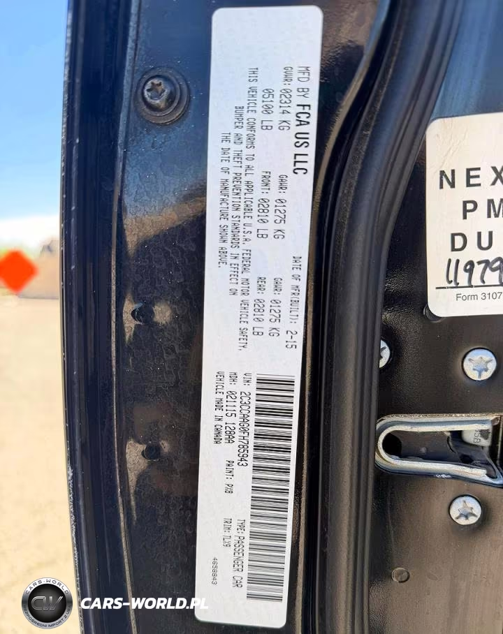 2015 Chrysler 300 VIN:2C3CCAAG0FH785943 - 10