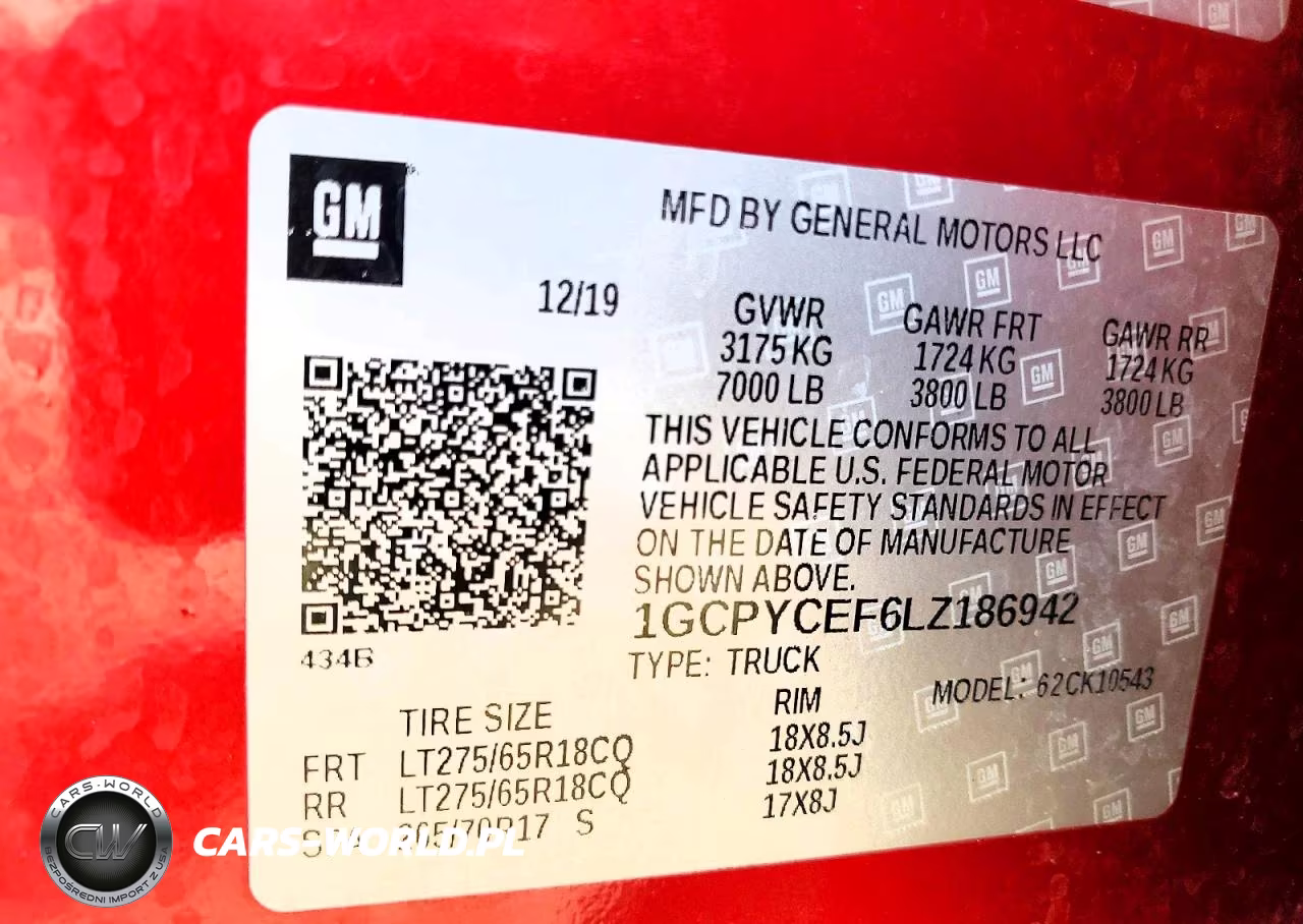 2020 Chevrolet Silverado K1500 Trail Boss Custom VIN:1GCPYCEF6LZ186942 - 12