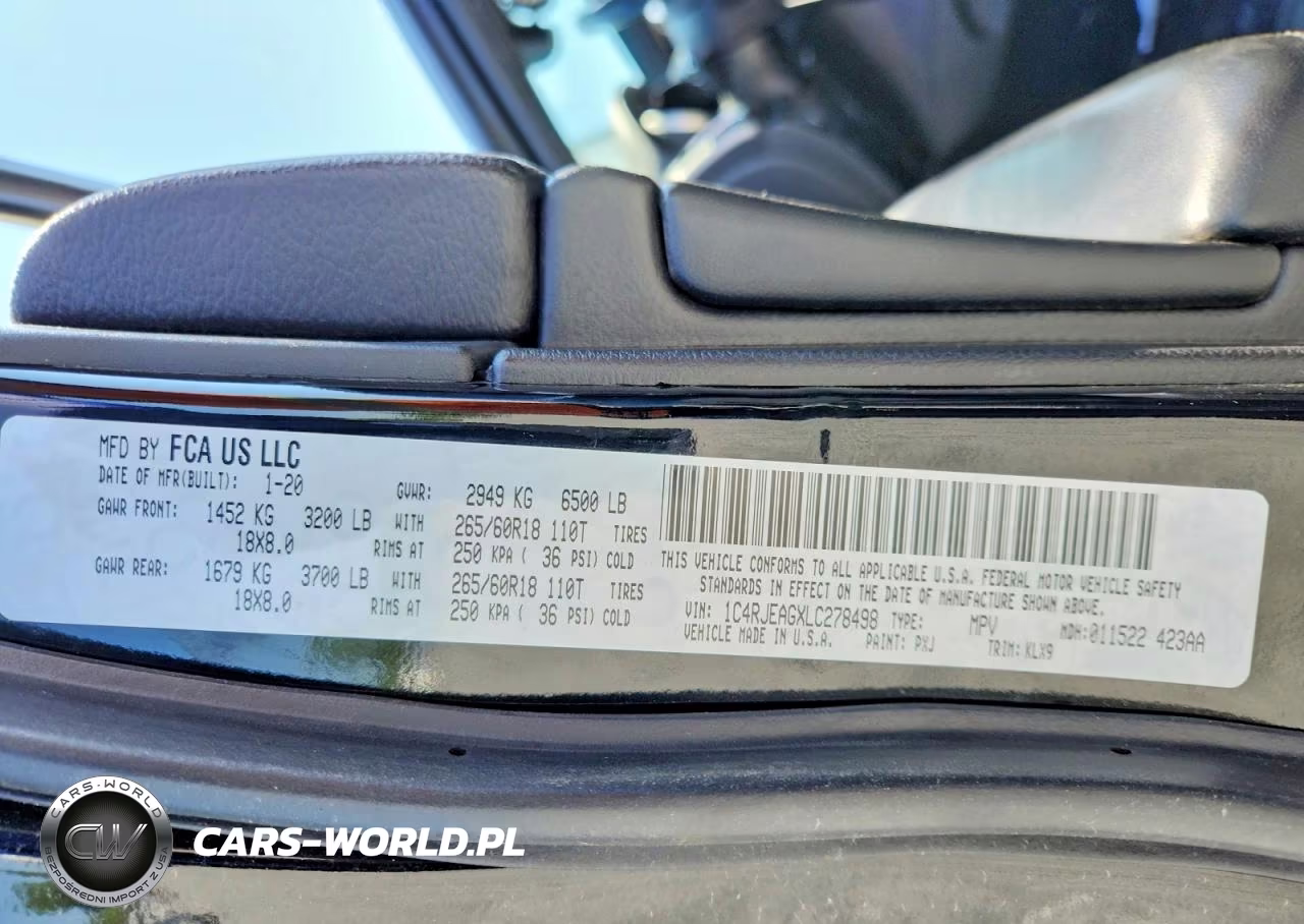 2020 Jeep Grand Cherokee Laredo VIN:1C4RJEAGXLC278498 - 13