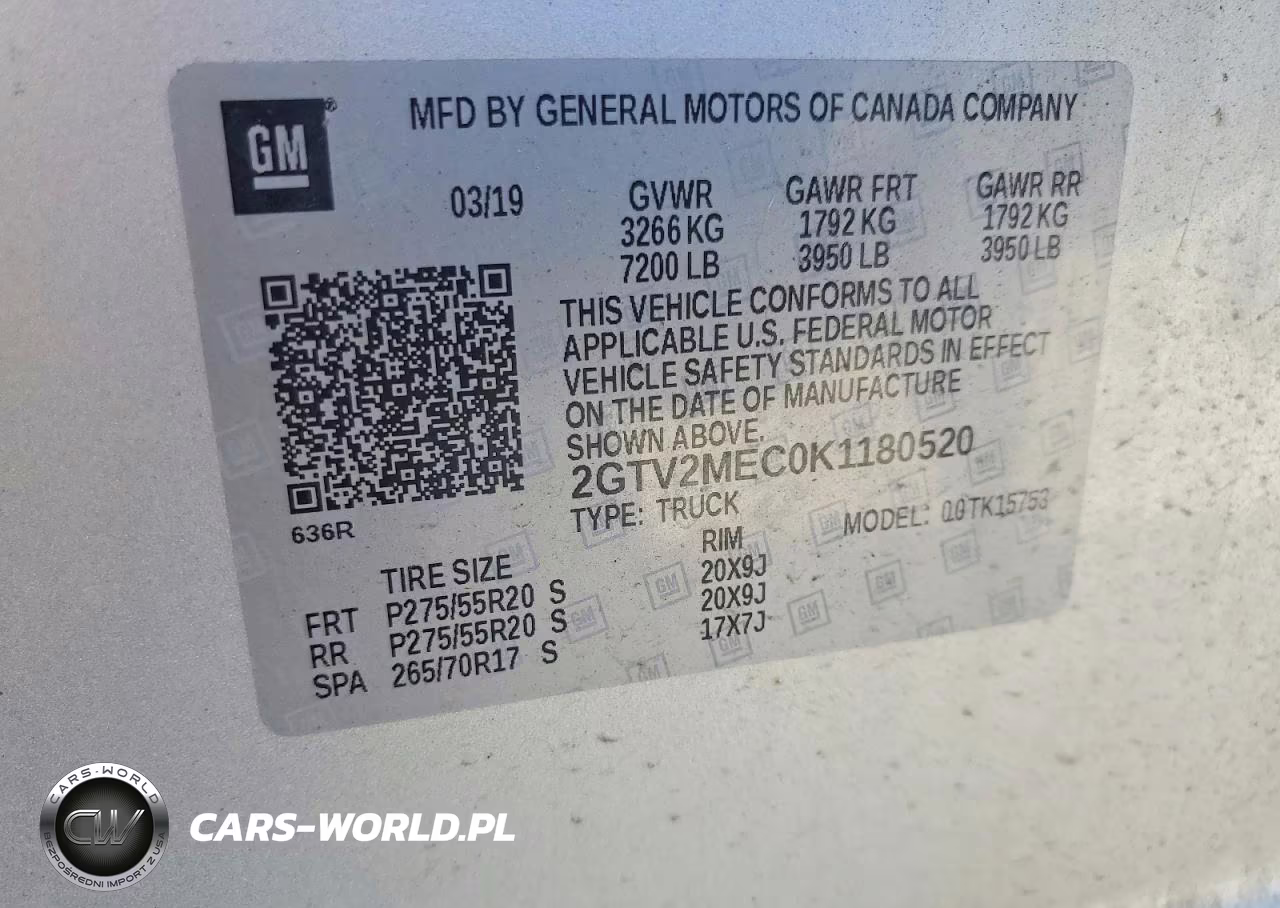 2019 GMC Sierra Limited K1500 Sle VIN:2GTV2MEC0K1180520 - 13