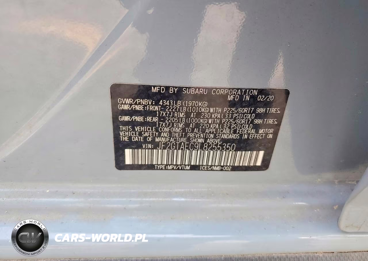 2020 Subaru Crosstrek Premium VIN:JF2GTAEC9L8255350 - 14