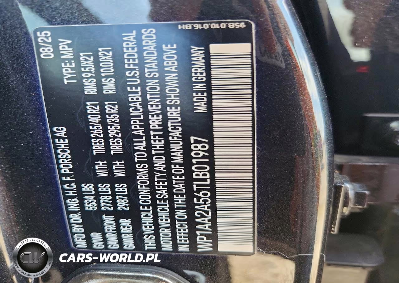 2026 Porsche Macan Base VIN:WP1AA2A56TLB01987 - 13