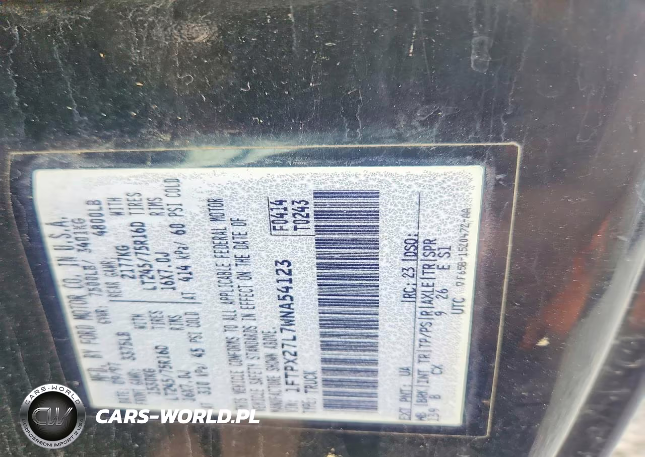 1998 Ford F250 VIN:1FTPX27L7WNA54123 - 12