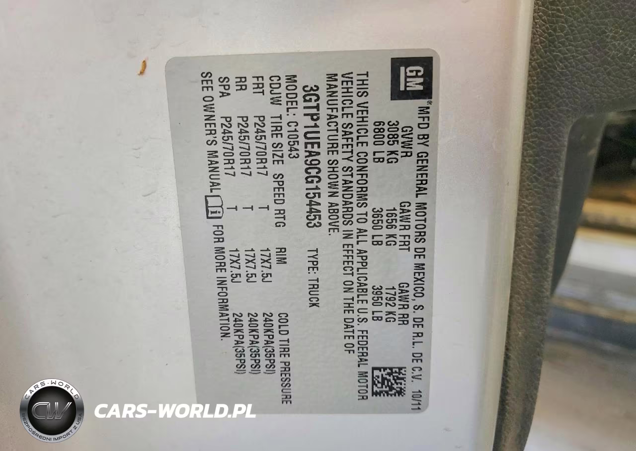 2012 GMC Sierra C1500 Sl VIN:3GTP1UEA9CG154453 - 12