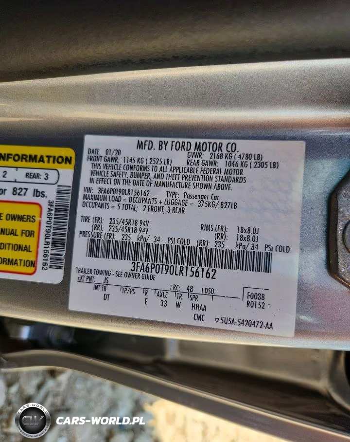 2020 Ford Fusion Se VIN:3FA6P0T90LR156162 - 12