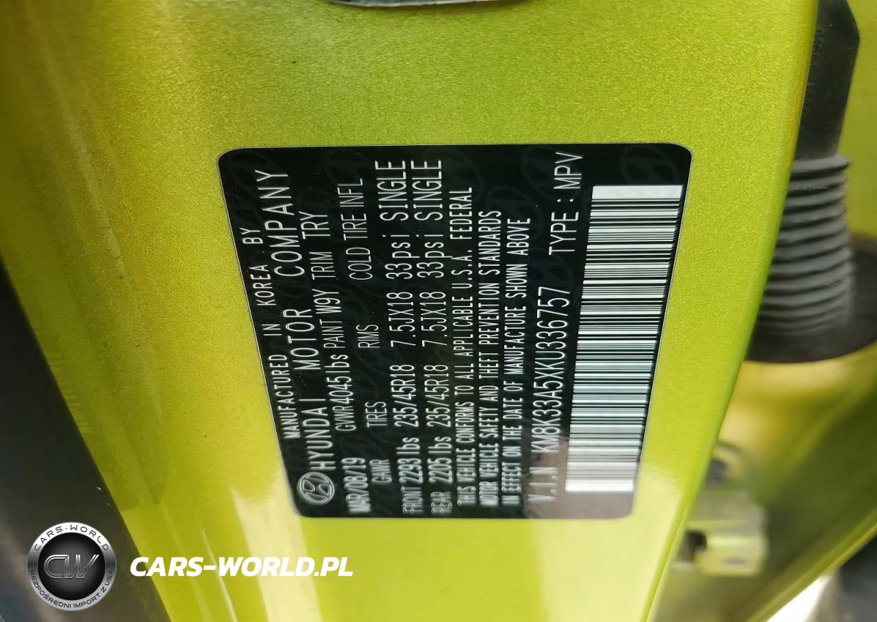 2019 Hyundai Kona Limited VIN:KM8K33A5XKU336757 - 13