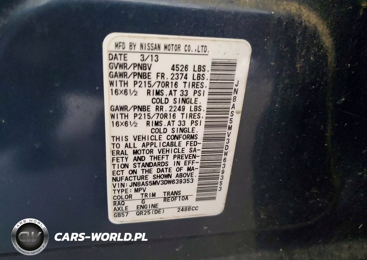 2013 Nissan Rogue S VIN:JN8AS5MV3DW639353 - 13