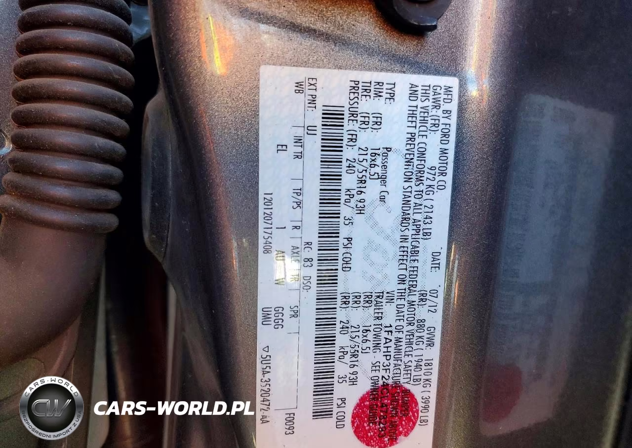 2012 Ford Focus Se VIN:1FAHP3F24CL478293 - 12