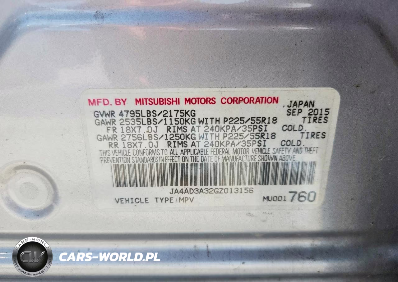 2016 Mitsubishi Outlander Se VIN:JA4AD3A32GZ013156 - 12