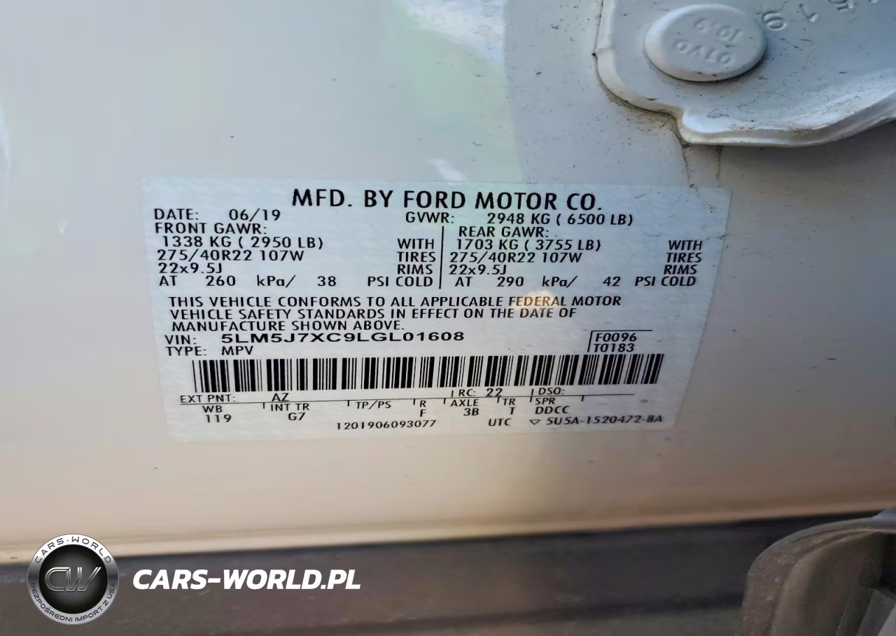 2020 Lincoln Aviator Reserve VIN:5LM5J7XC9LGL01608 - 13