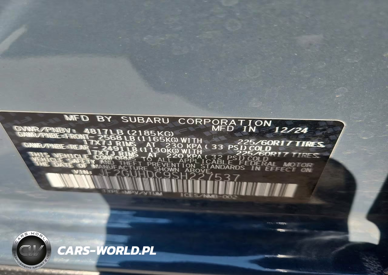 2025 Subaru Crosstrek Premium VIN:JF2GUHDC9SH227537 - 13