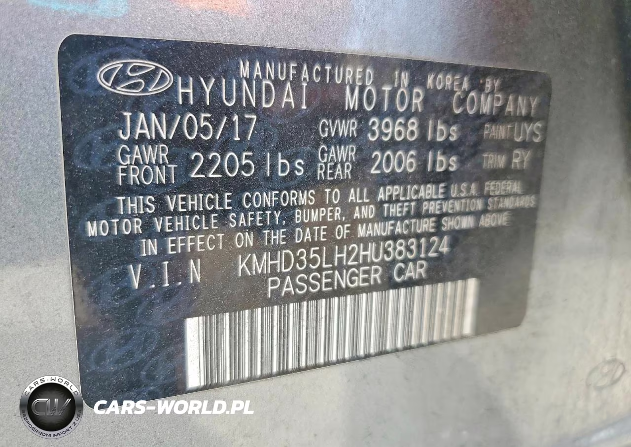 2017 Hyundai Elantra Gt Base VIN:KMHD35LH2HU383124 - 12