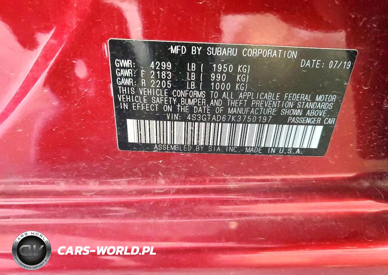 2019 Subaru Impreza Premium VIN:4S3GTAD67K3750197 - 14