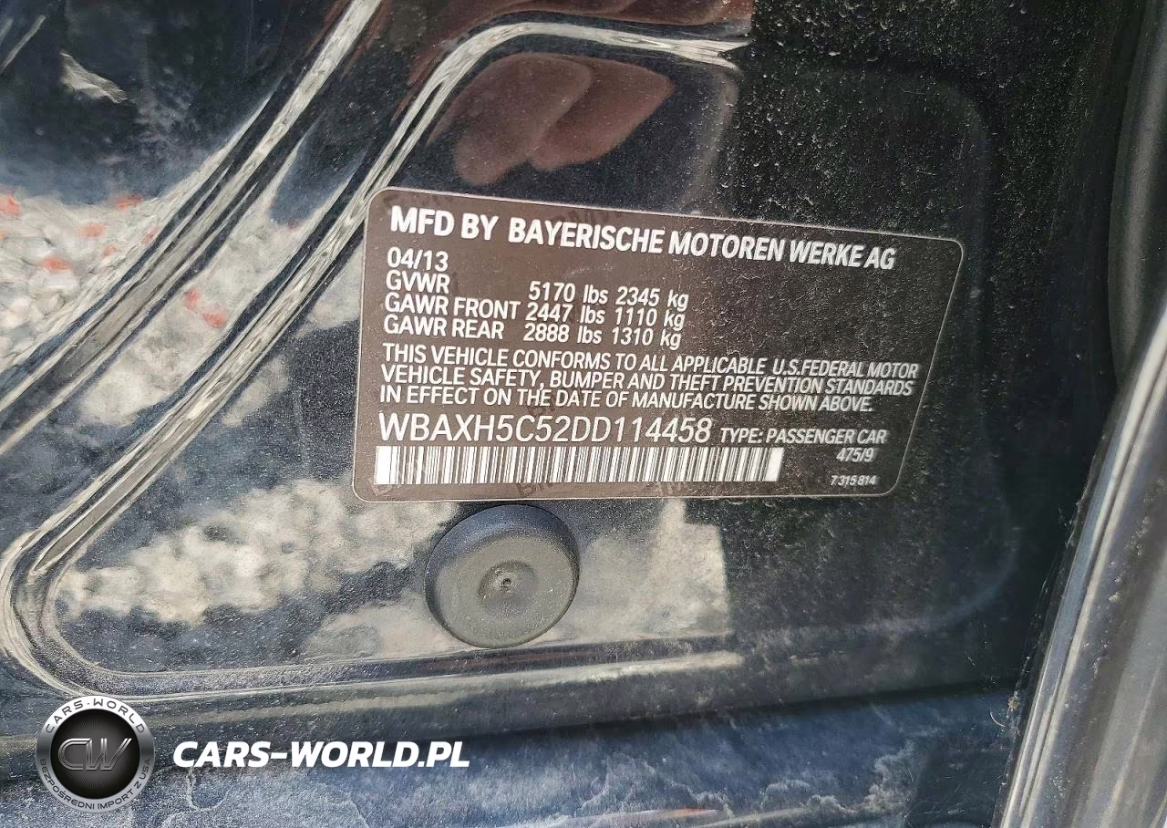 2013 BMW 528 Xi VIN:WBAXH5C52DD114458 - 12