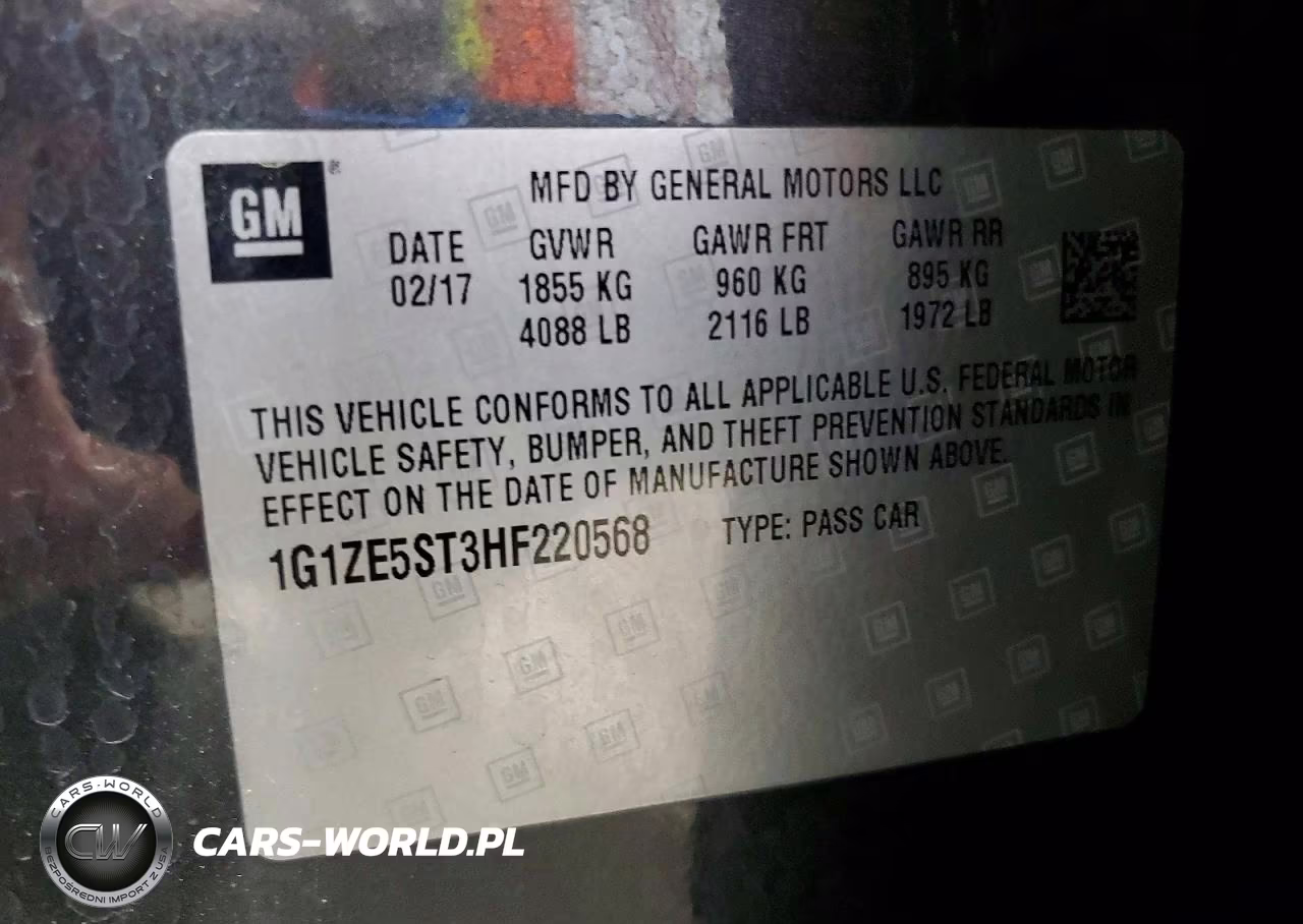 2017 Chevrolet Malibu Lt VIN:1G1ZE5ST3HF220568 - 12