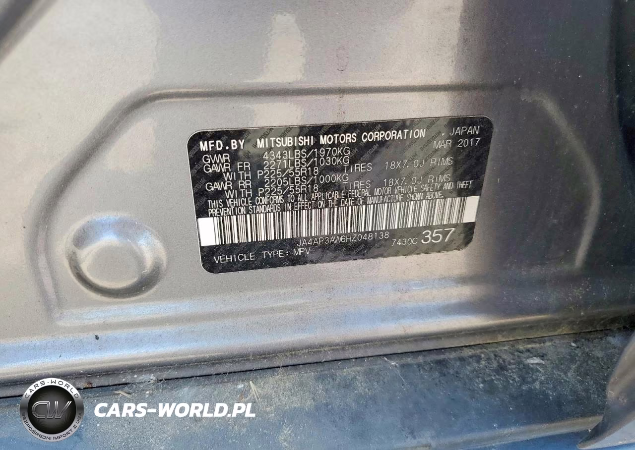 2017 Mitsubishi Outlander Sport Es VIN:JA4AP3AW6HZ048138 - 12