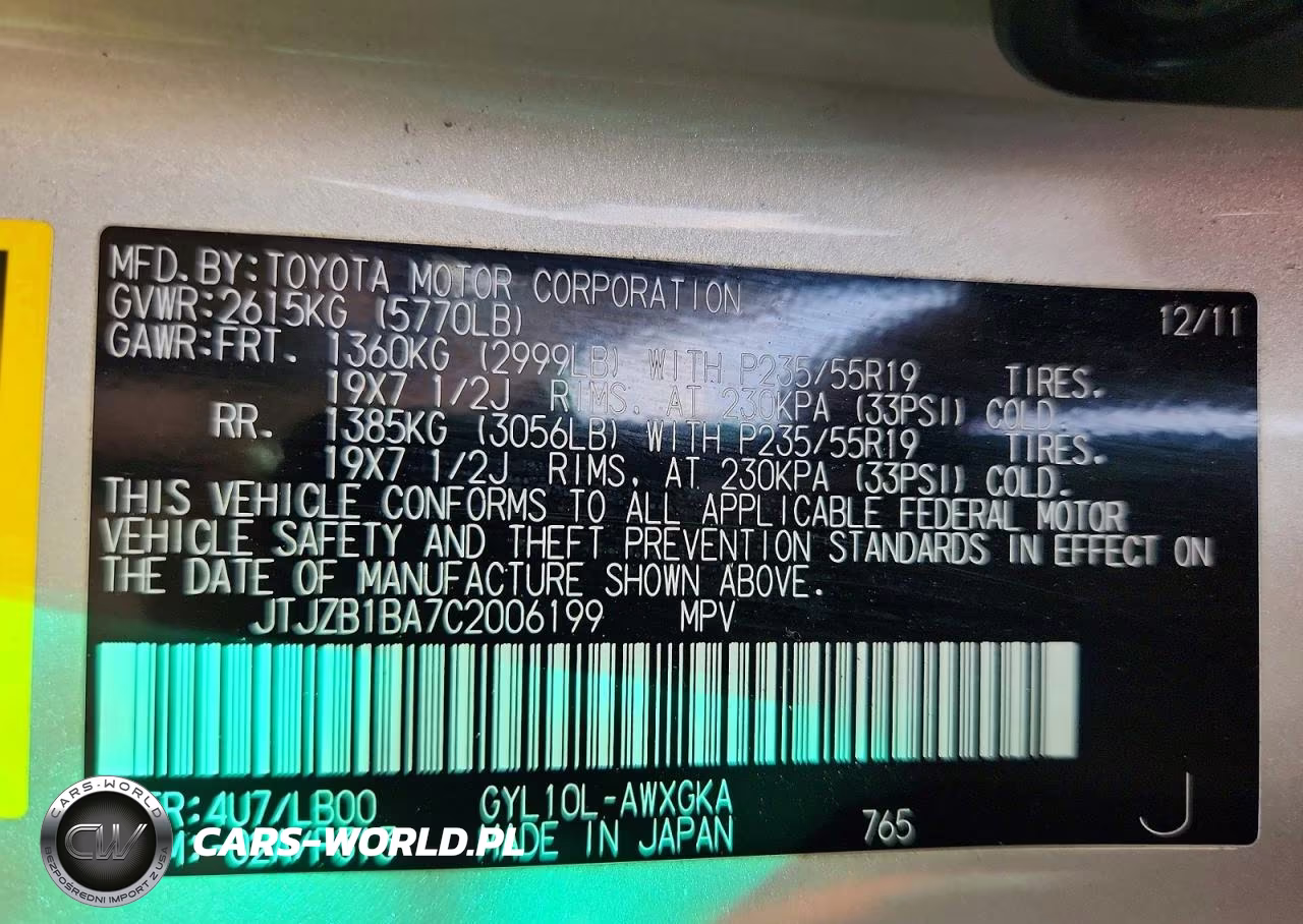 2012 Lexus Rx 450H VIN:JTJZB1BA7C2006199 - 14