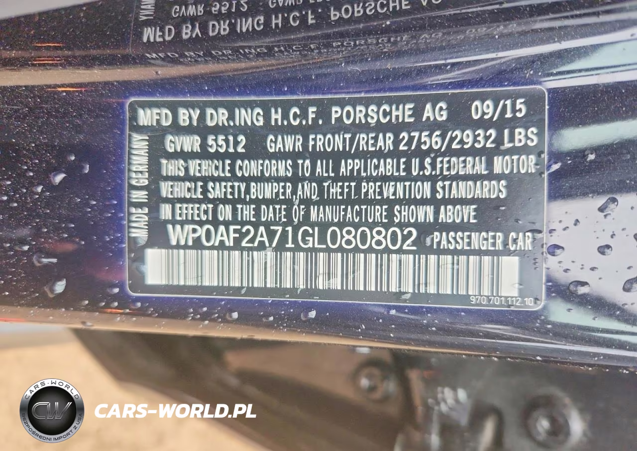 2016 Porsche Panamera Gts VIN:WP0AF2A71GL080802 - 12