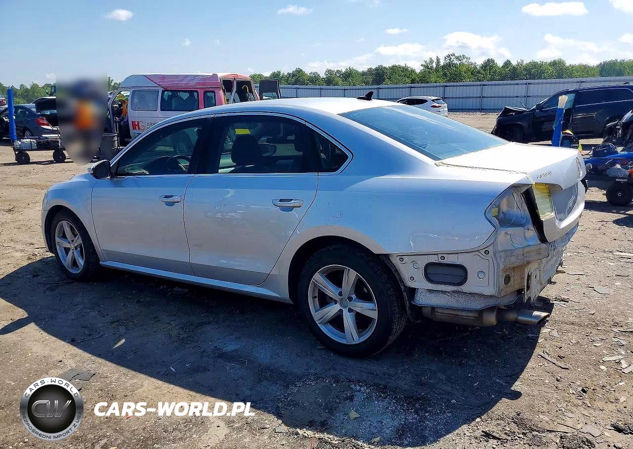 2012 Volkswagen Passat Se VIN:1VWBP7A30CC073102 - 2