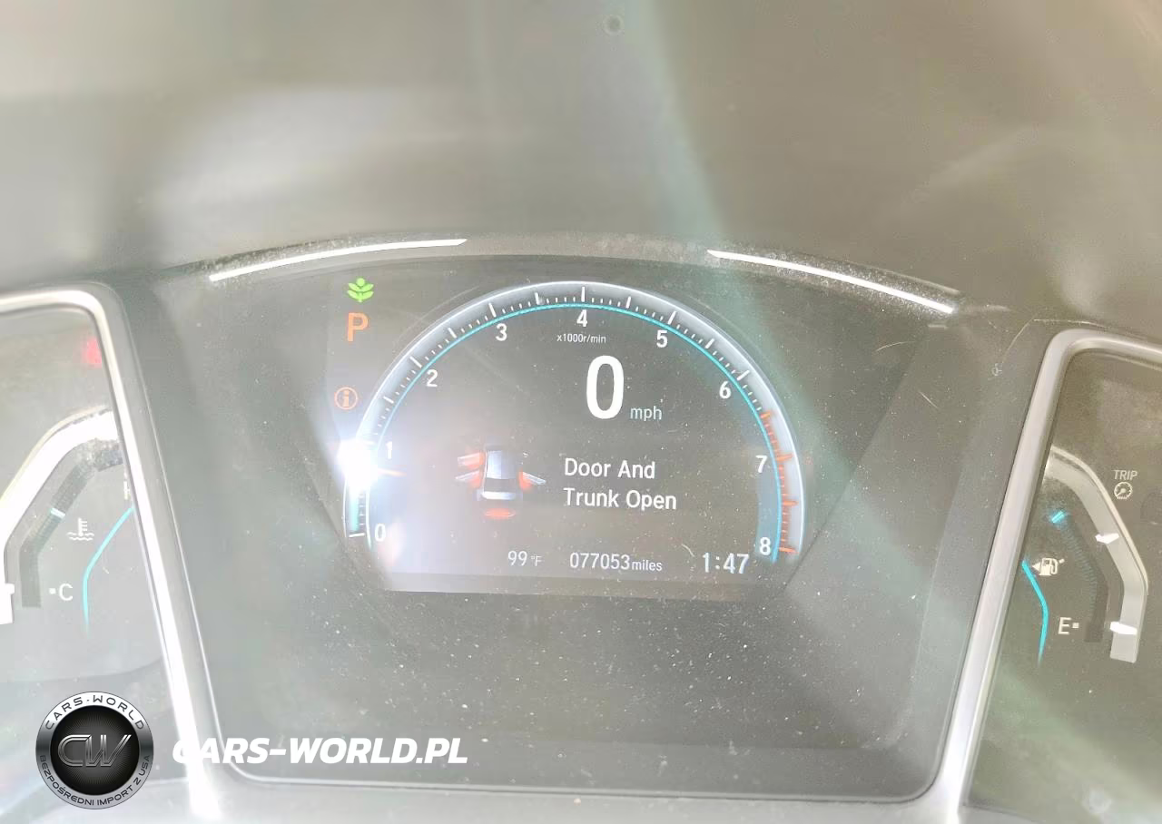 2019 Honda Civic Ex VIN:19XFC1F31KE016596 - 9