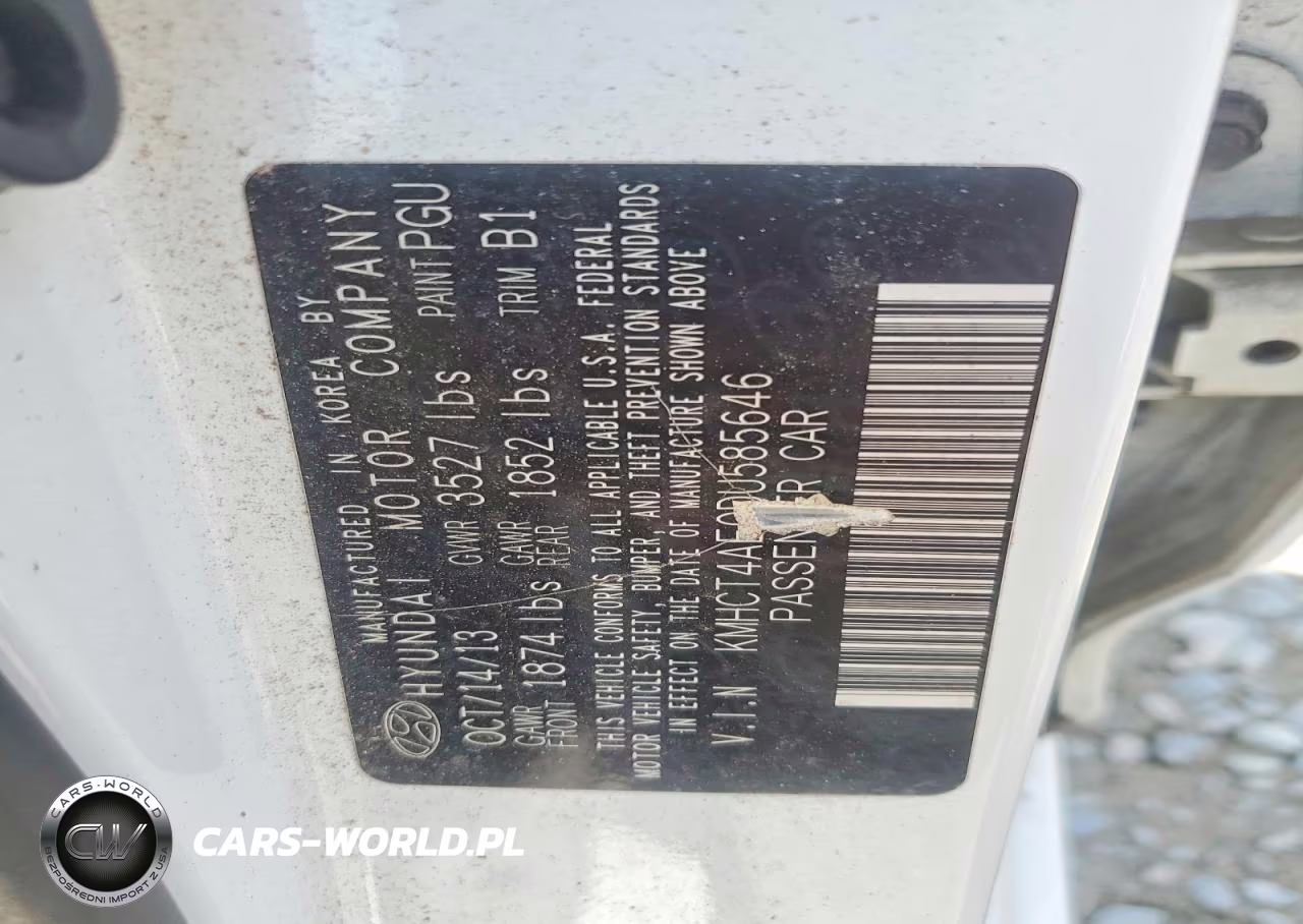2013 Hyundai Accent Gls VIN:KMHCT4AE0DU585646 - 12