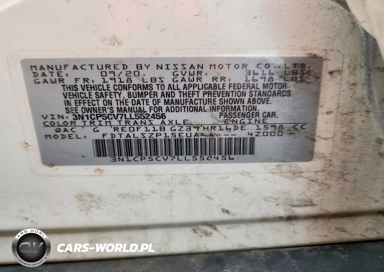 2020 Nissan Kicks Sv VIN:3N1CP5CV7LL552456 - 13