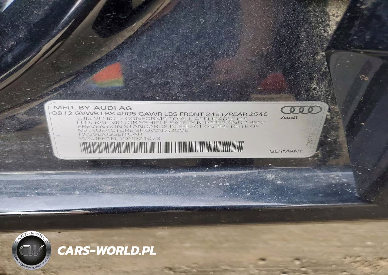 2013 Audi A4 Premium Plus VIN:WAUFFAFL1DN021073 - 12