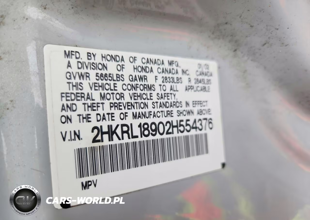 2002 Honda Odyssey Exl VIN:2HKRL18902H554376 - 13
