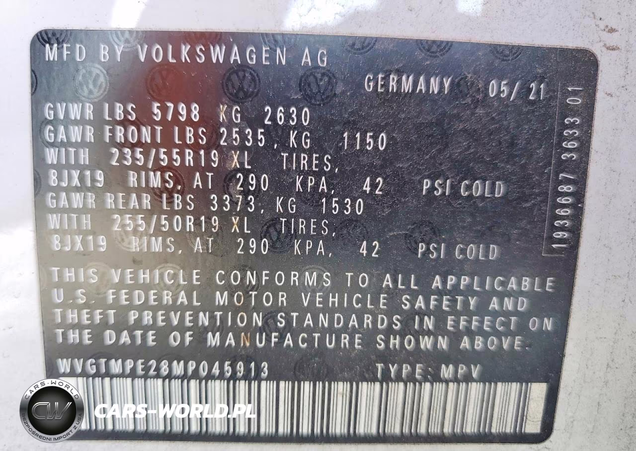 2021 Volkswagen Id.4 Pro S VIN:WVGTMPE28MP045913 - 13