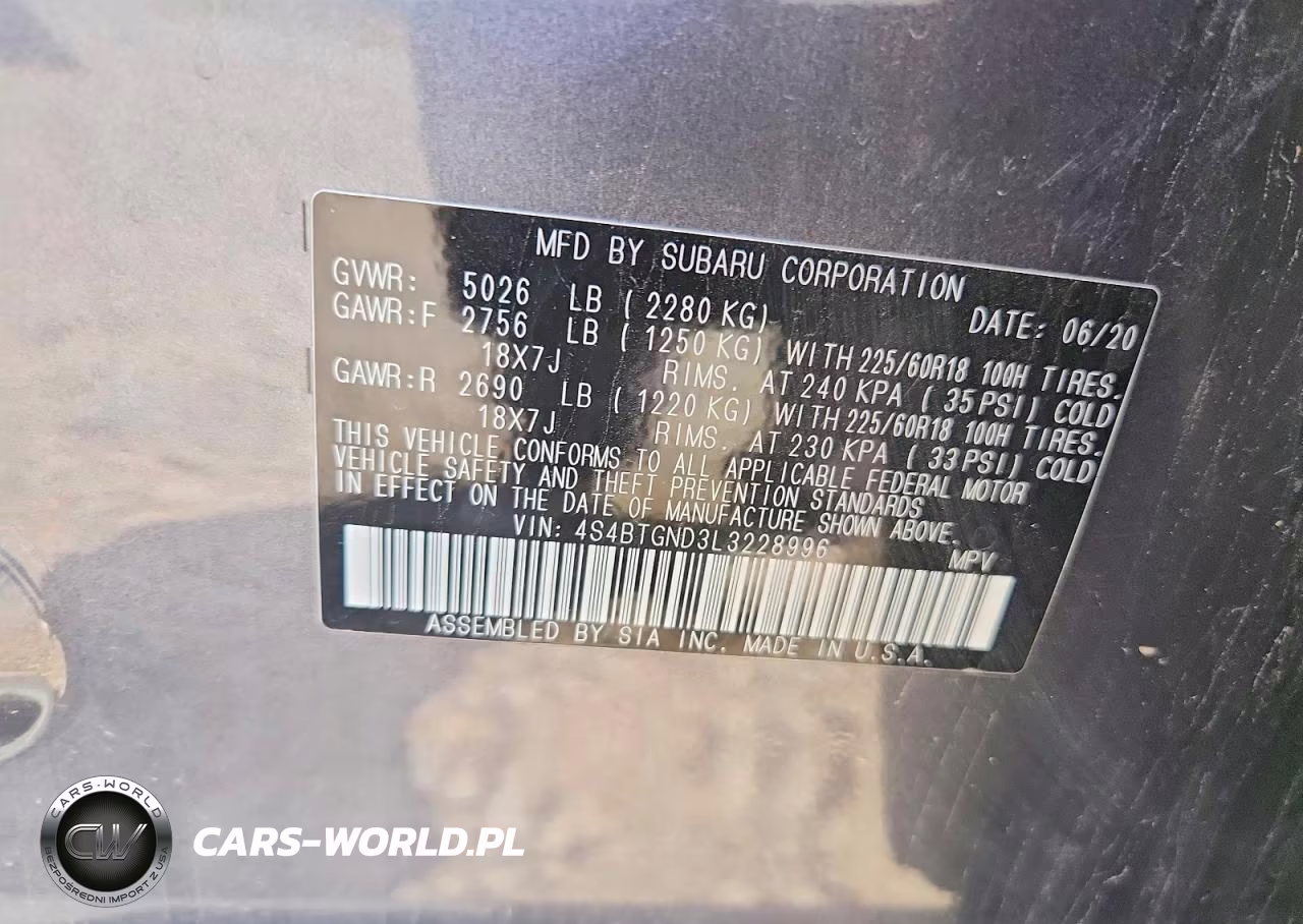 2020 Subaru Outback Limited Xt VIN:4S4BTGND3L3228996 - 12