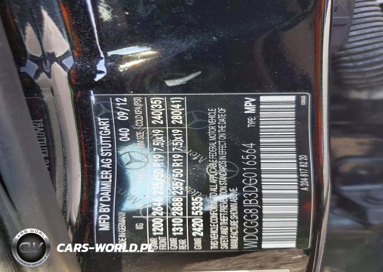 2013 Mercedes-Benz Glk 350 4Matic VIN:WDCGG8JB3DG016564 - 13