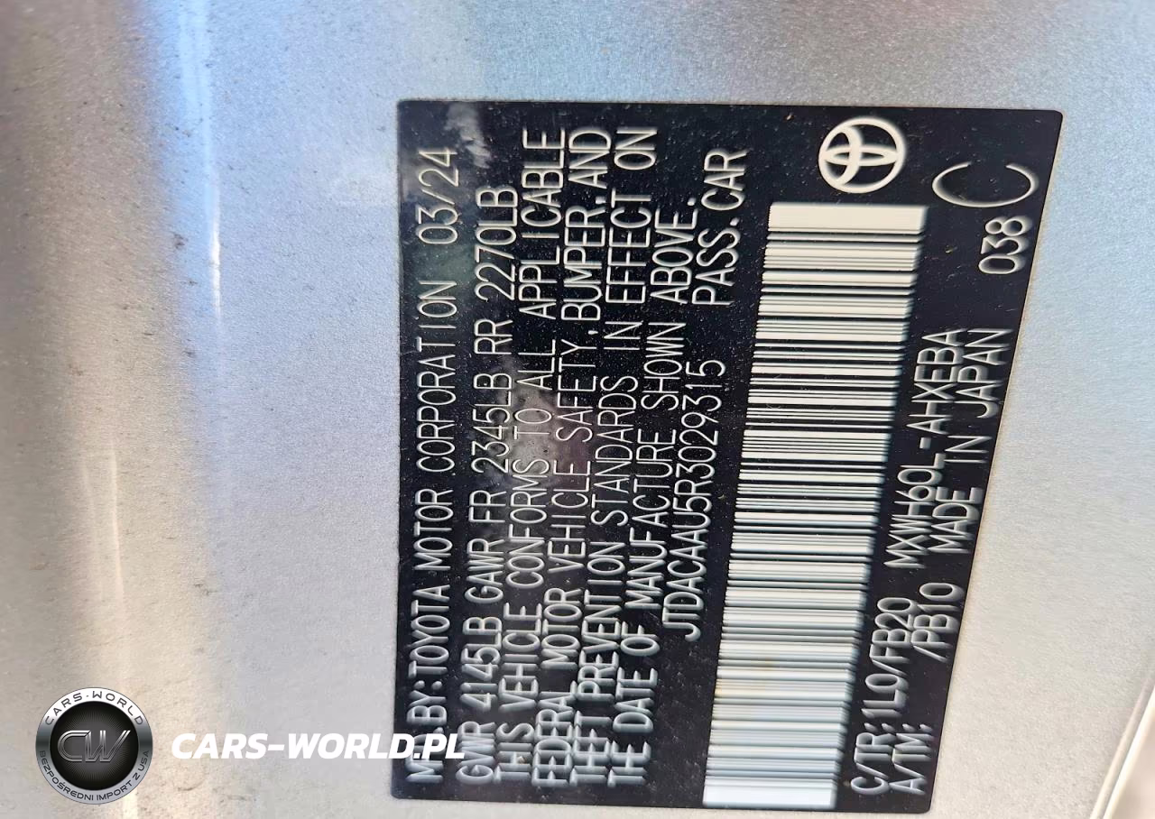 2024 Toyota Prius Le VIN:JTDACAAU5R3029315 - 13