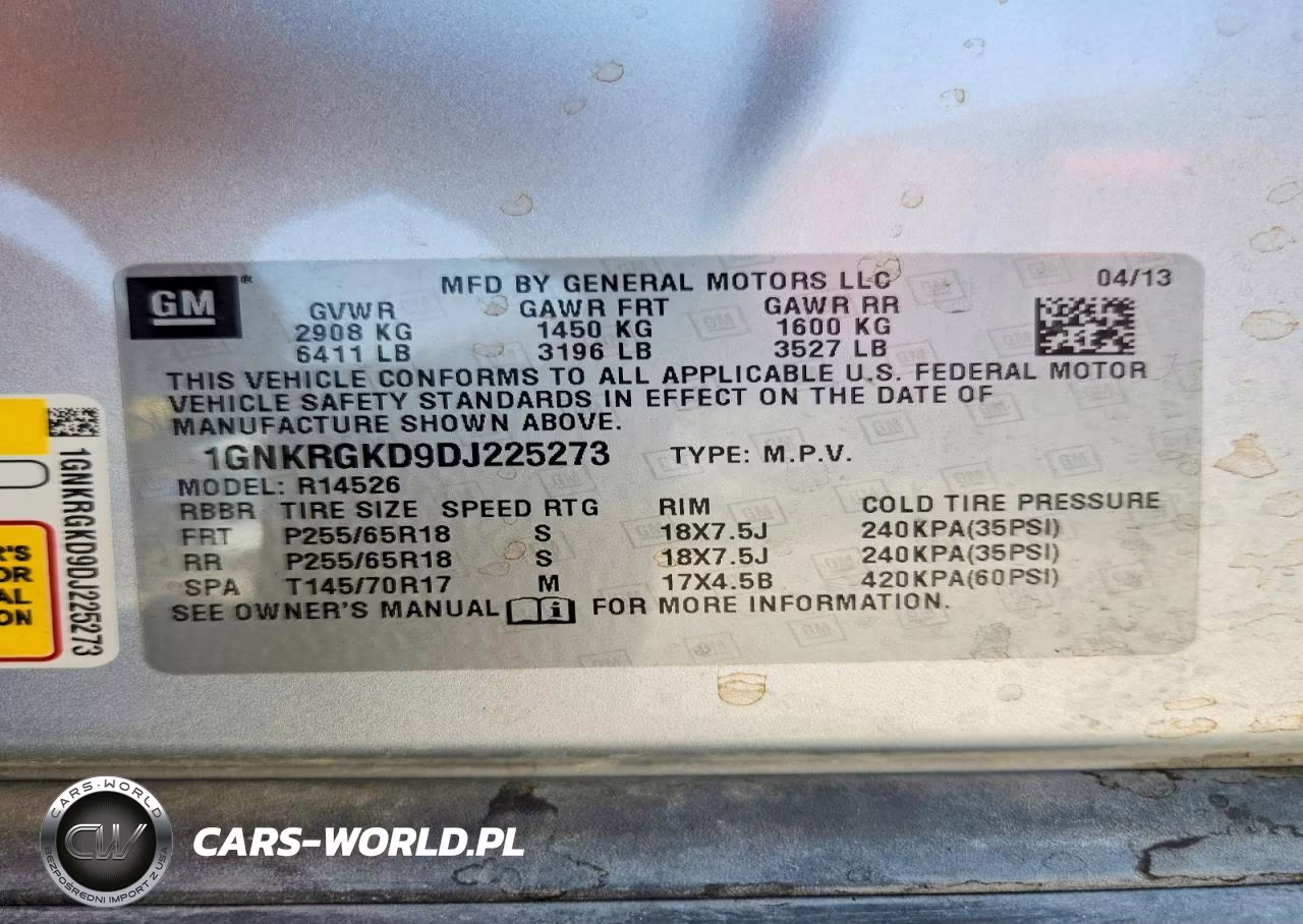 2013 Chevrolet Traverse Lt VIN:1GNKRGKD9DJ225273 - 13