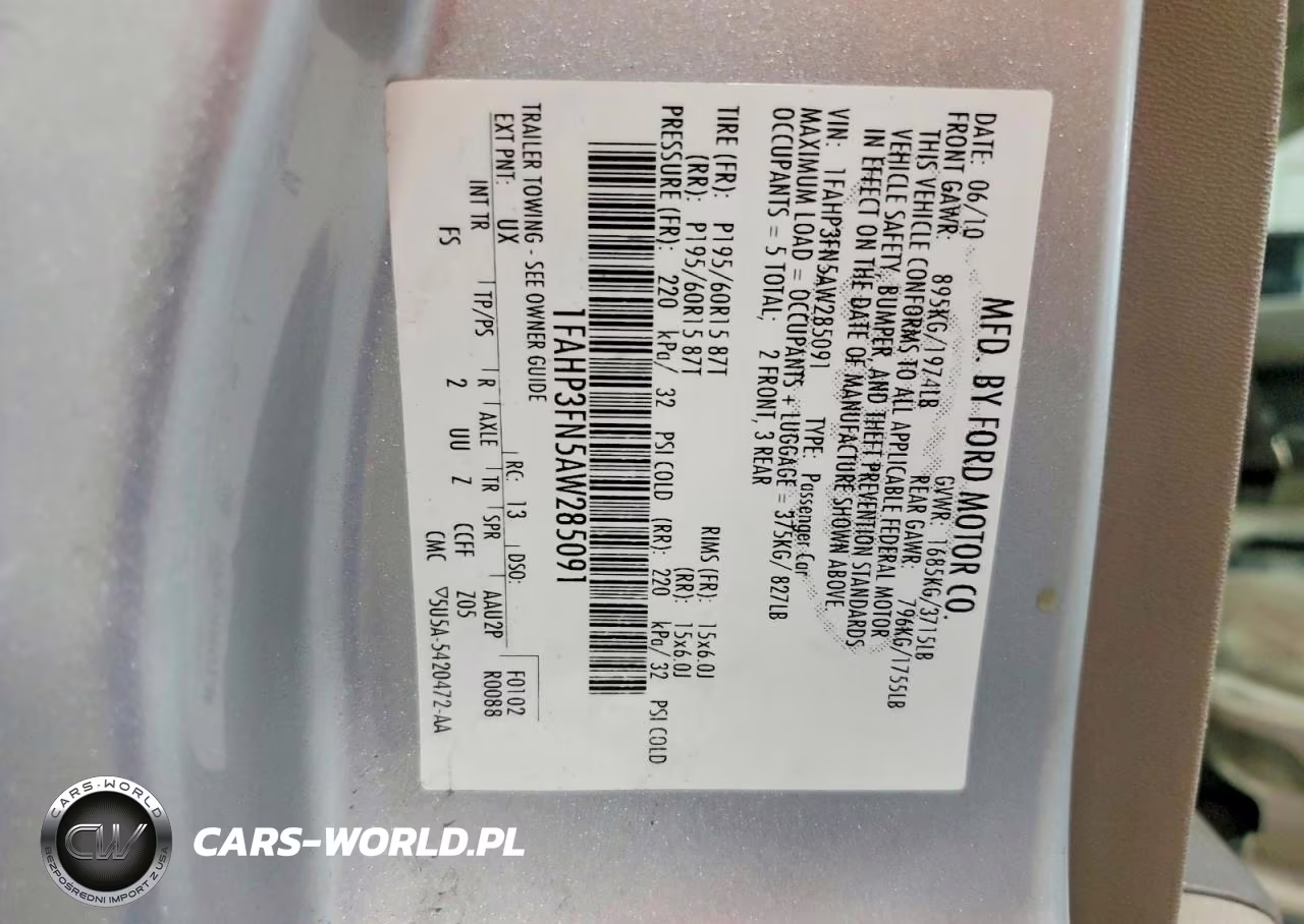 2010 Ford Focus Se VIN:1FAHP3FN5AW285091 - 12