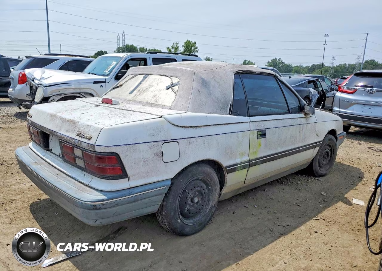 1991 Dodge Shadow VIN:3B3XP45K8MT628409 - 3