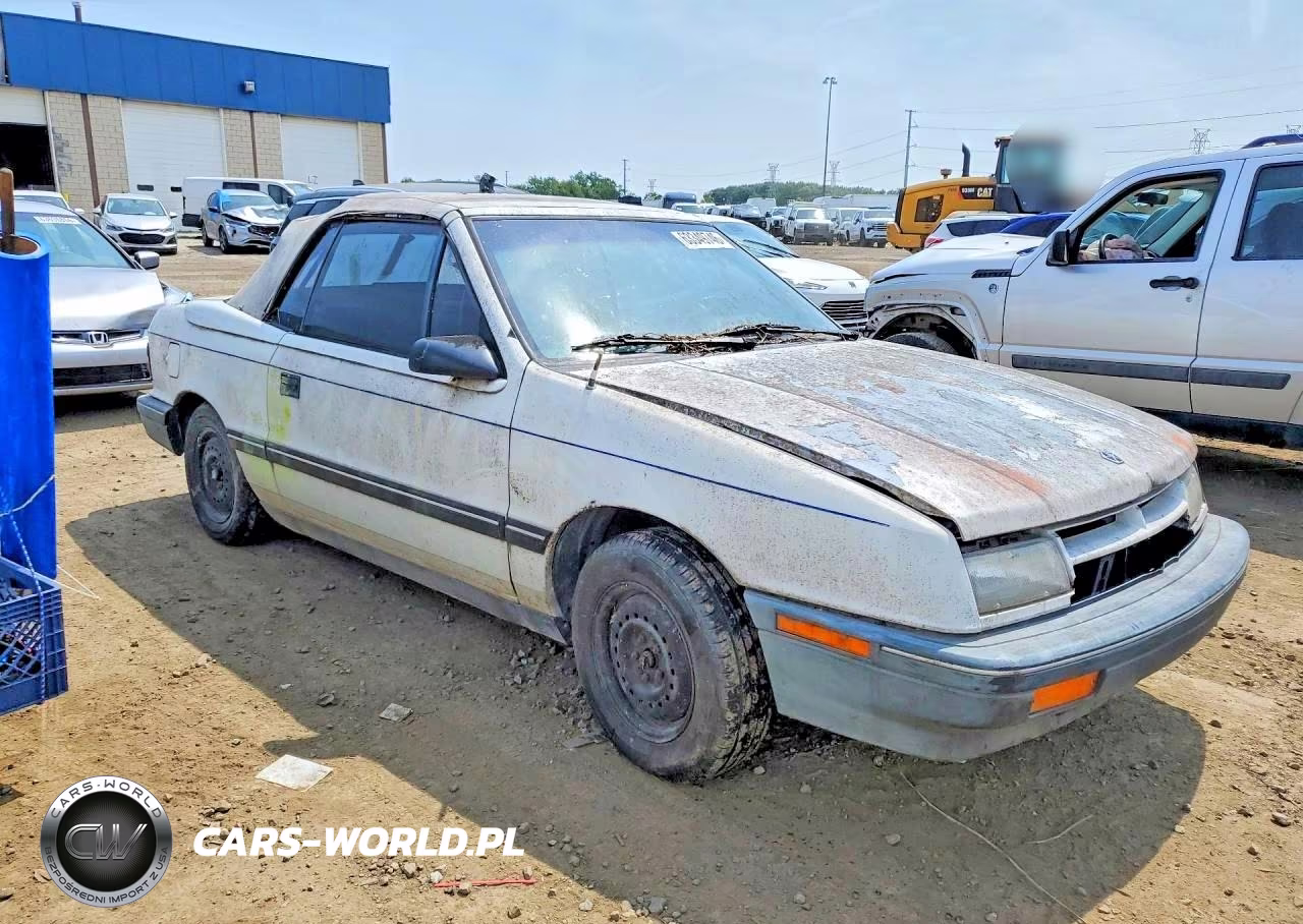 1991 Dodge Shadow VIN:3B3XP45K8MT628409 - 4
