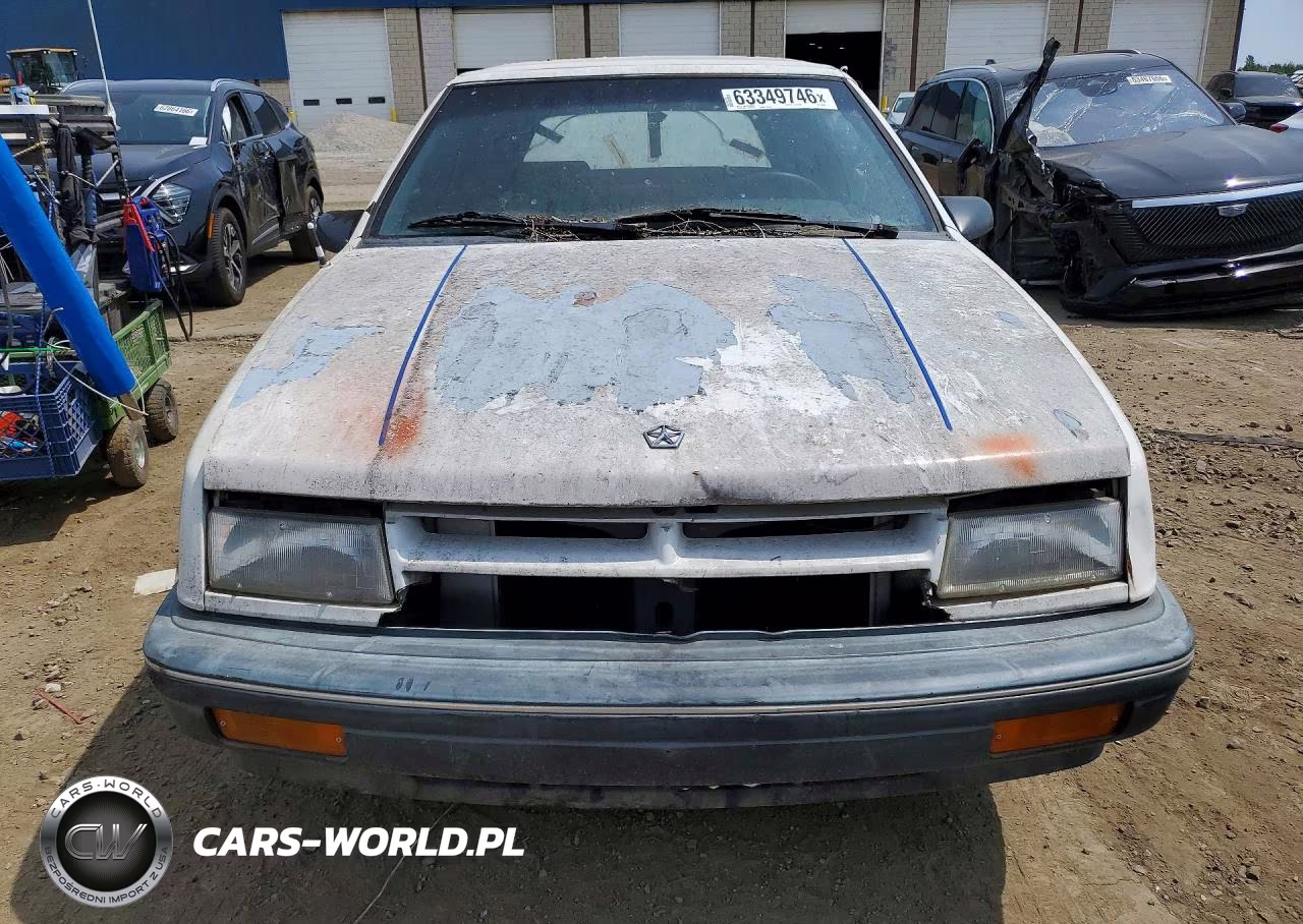 1991 Dodge Shadow VIN:3B3XP45K8MT628409 - 5